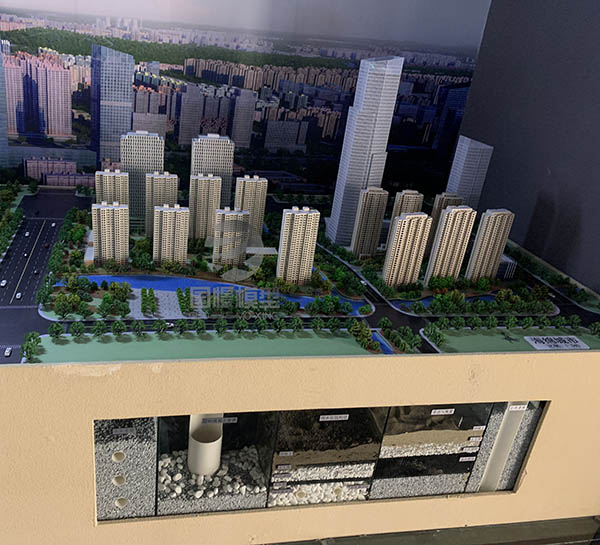 广饶县建筑模型
